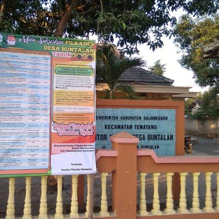 TAHAPAN PILKADES DESA BUNTALAN GELOMBANG III TAHUN 2020