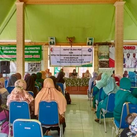 Rapat Pleno PKK Kecamatan Temayang bersama Tim Penggerak PKK Desa Se-Kecamatan Temayang